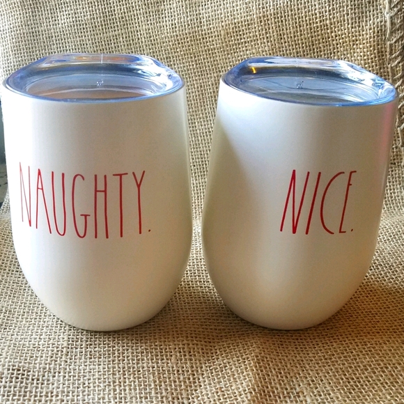 Rae Dunn Insulated pair of mugs with lids - Picture 1 of 3